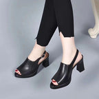 WineGlam™ – Sandalias Elegantes con Tacón Medio
