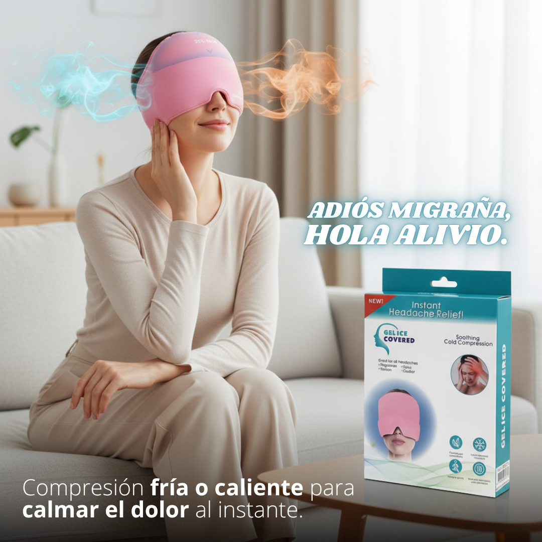 Gorro de gel terapéutico para migraña y estrés MigraRelief