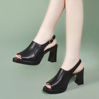 WineGlam™ – Sandalias Elegantes con Tacón Medio